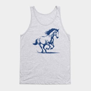 horse trotting Tank Top